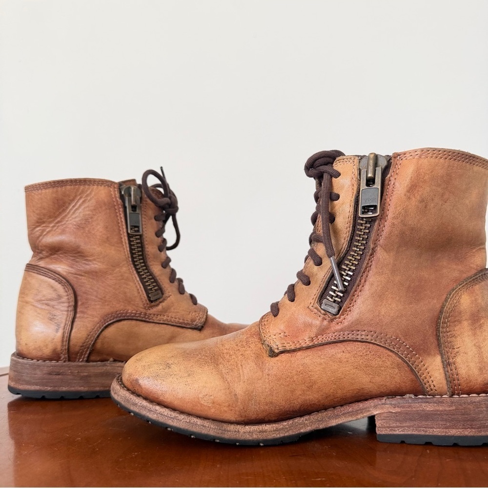 Bed Stu Tactic Trek Distressed Leather Combat Boots | US 6.5 - Picture 5 of 10